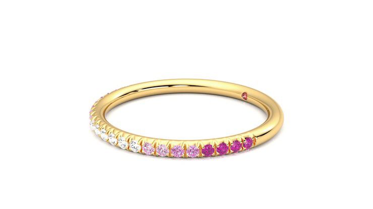 Taylor & Hart Daisy Wedding Ring 360 degree image 23