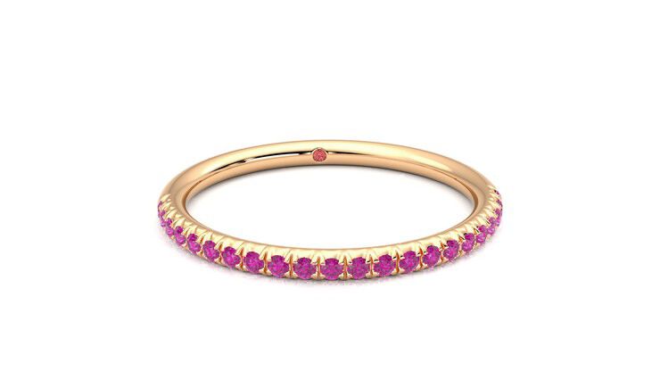 Taylor & Hart Daisy Wedding Ring 360 degree image 2