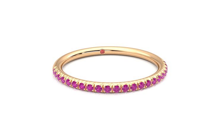 Taylor & Hart Daisy Wedding Ring 360 degree image 3