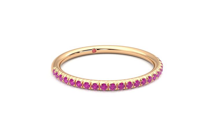 Taylor & Hart Daisy Wedding Ring 360 degree image 4
