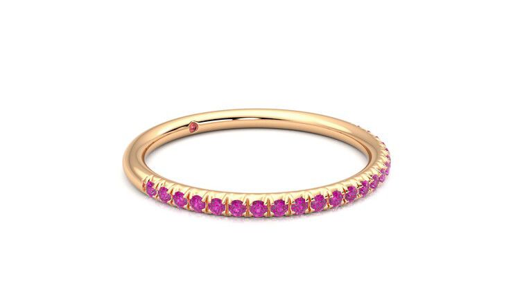 Taylor & Hart Daisy Wedding Ring 360 degree image 6
