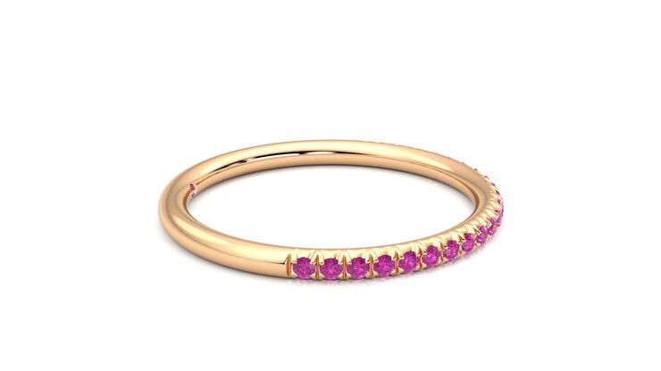 Taylor & Hart Daisy Wedding Ring 360 degree image 9