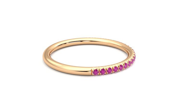 Taylor & Hart Daisy Wedding Ring 360 degree image 10