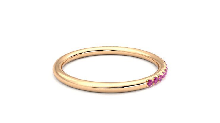Taylor & Hart Daisy Wedding Ring 360 degree image 12