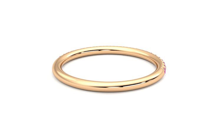 Taylor & Hart Daisy Wedding Ring 360 degree image 14