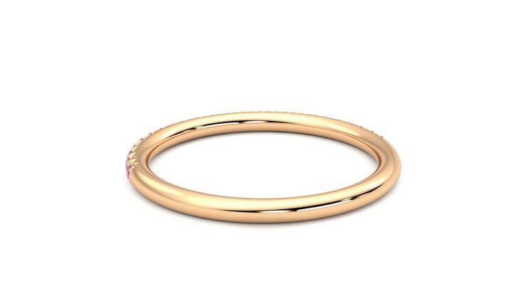 Taylor & Hart Daisy Wedding Ring 360 degree image 16