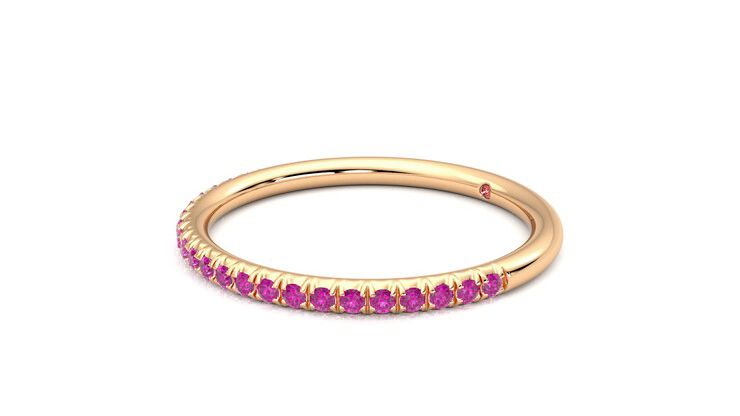 Taylor & Hart Daisy Wedding Ring 360 degree image 23