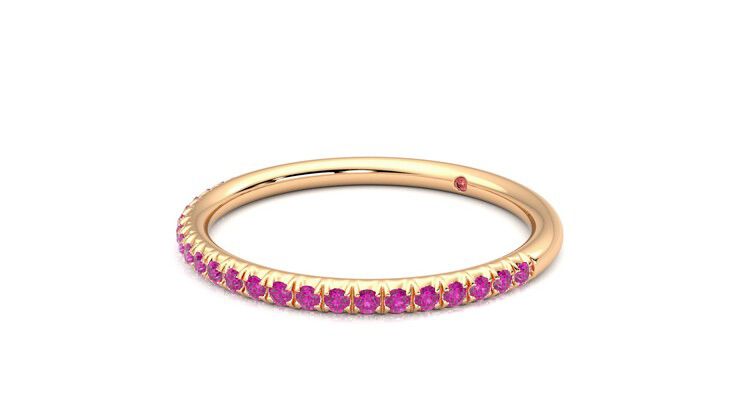 Taylor & Hart Daisy Wedding Ring 360 degree image 24