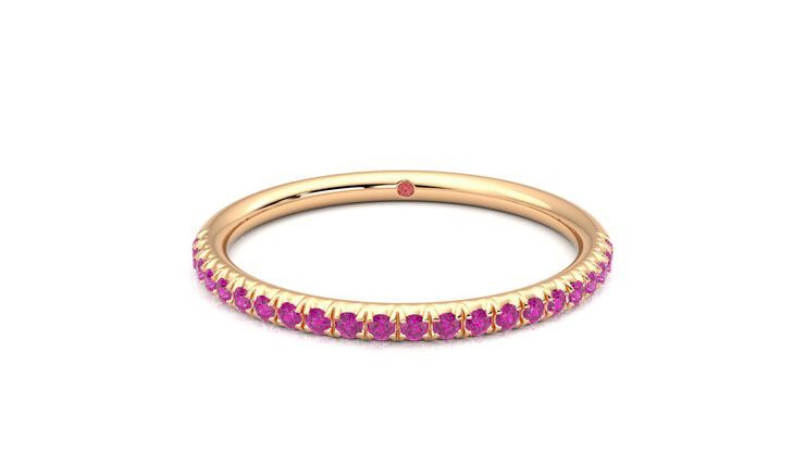 Taylor & Hart Daisy Wedding Ring 360 degree image 29