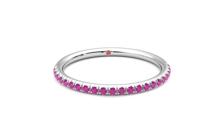 Taylor & Hart Daisy Wedding Ring 360 degree image 2