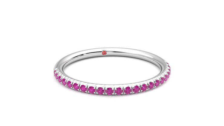 Taylor & Hart Daisy Wedding Ring 360 degree image 3