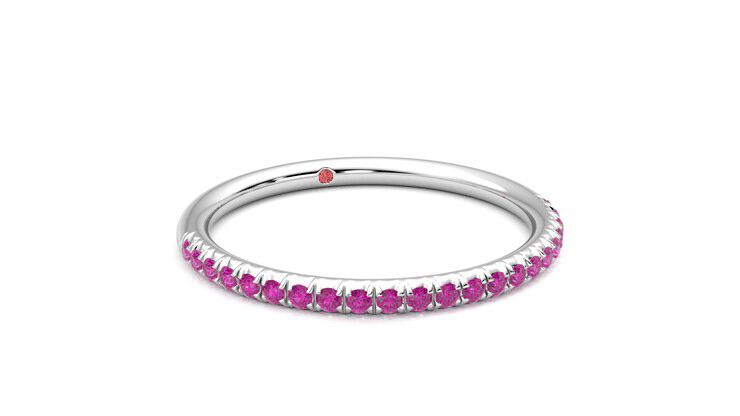 Taylor & Hart Daisy Wedding Ring 360 degree image 4