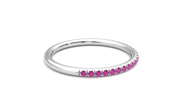 Taylor & Hart Daisy Wedding Ring 360 degree image 9