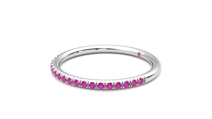 Taylor & Hart Daisy Wedding Ring 360 degree image 23