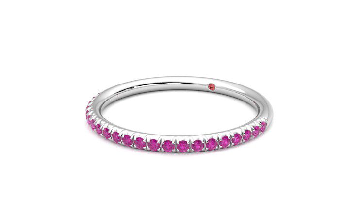 Taylor & Hart Daisy Wedding Ring 360 degree image 25