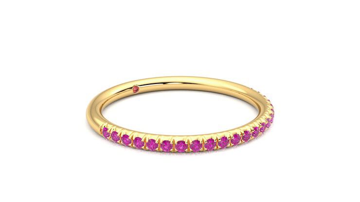 Taylor & Hart Daisy Wedding Ring 360 degree image 6
