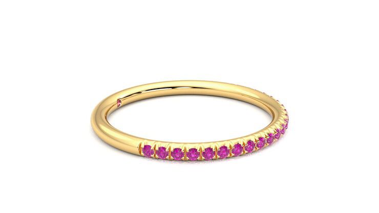 Taylor & Hart Daisy Wedding Ring 360 degree image 8