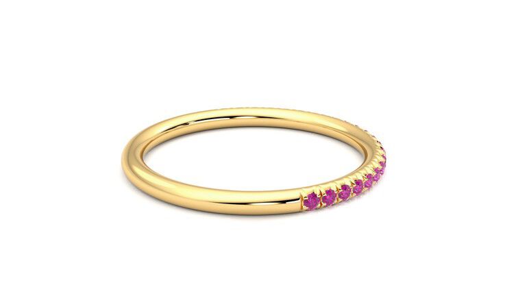 Taylor & Hart Daisy Wedding Ring 360 degree image 11