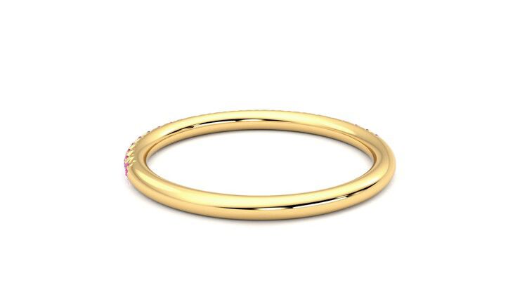 Taylor & Hart Daisy Wedding Ring 360 degree image 16
