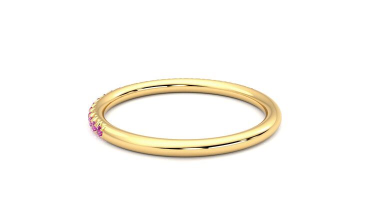 Taylor & Hart Daisy Wedding Ring 360 degree image 17