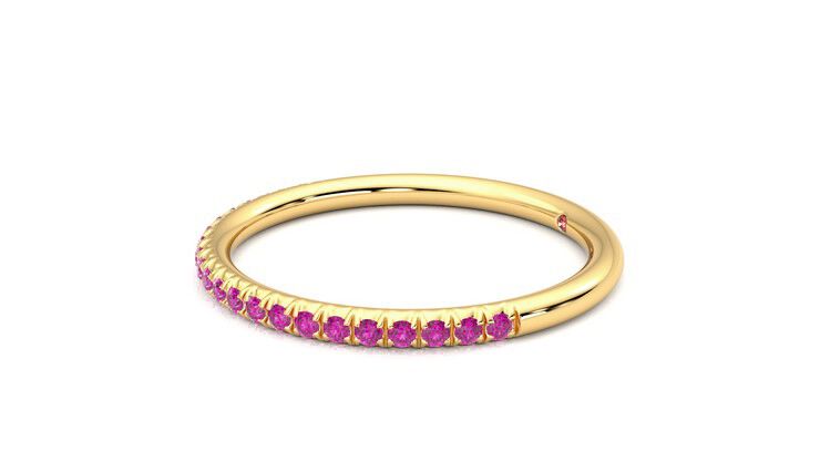 Taylor & Hart Daisy Wedding Ring 360 degree image 22