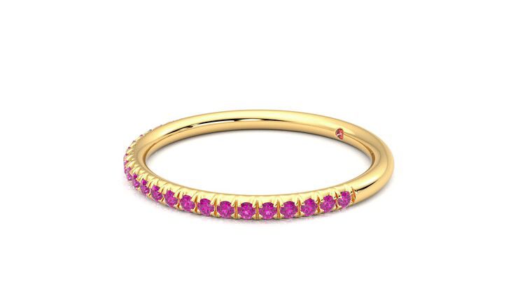 Taylor & Hart Daisy Wedding Ring 360 degree image 23