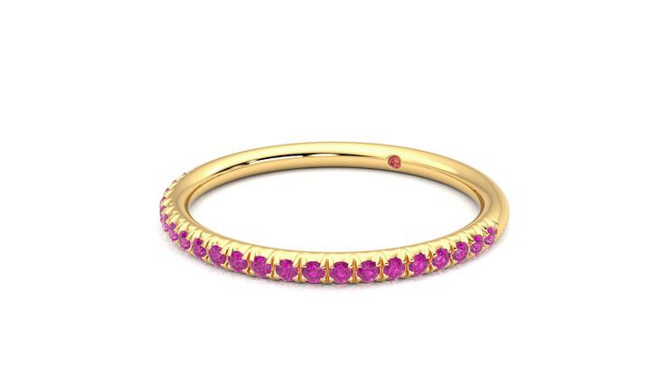 Taylor & Hart Daisy Wedding Ring 360 degree image 25