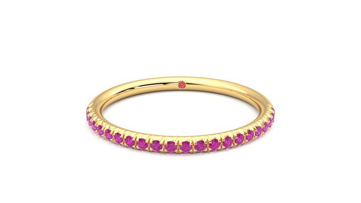 Taylor & Hart Daisy Wedding Ring 360 degree image 29