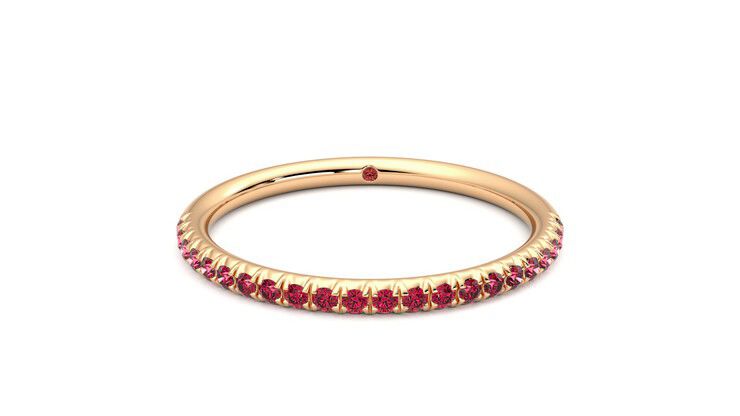 Taylor & Hart Daisy Wedding Ring 360 degree image 0
