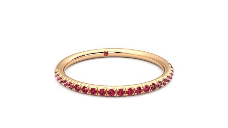 Taylor & Hart Daisy Wedding Ring 360 degree image 3