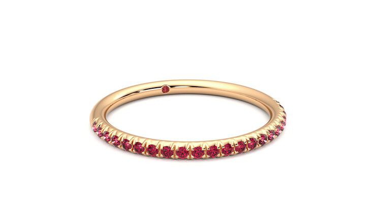Taylor & Hart Daisy Wedding Ring 360 degree image 4