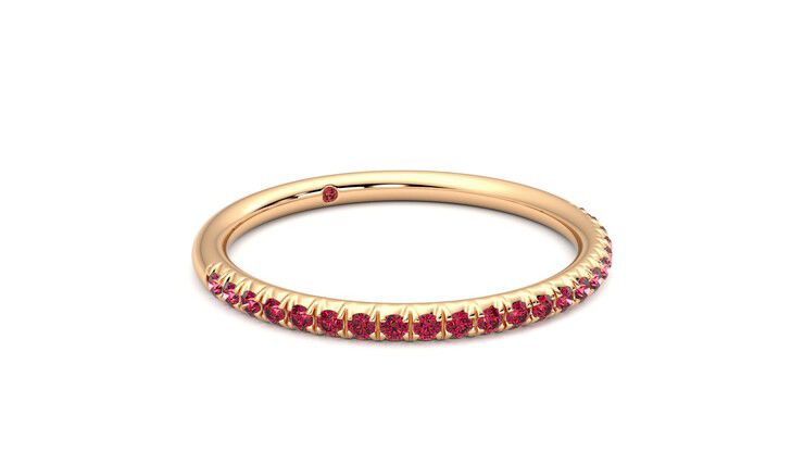 Taylor & Hart Daisy Wedding Ring 360 degree image 5