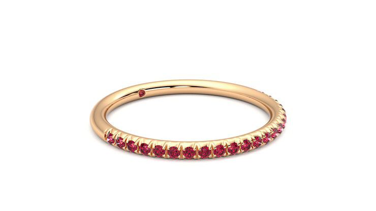 Taylor & Hart Daisy Wedding Ring 360 degree image 6