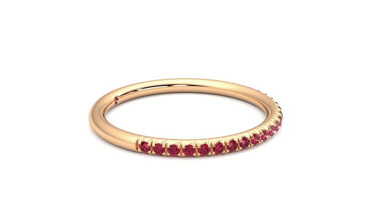 Taylor & Hart Daisy Wedding Ring 360 degree image 8