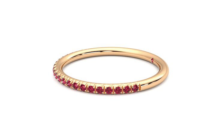 Taylor & Hart Daisy Wedding Ring 360 degree image 22
