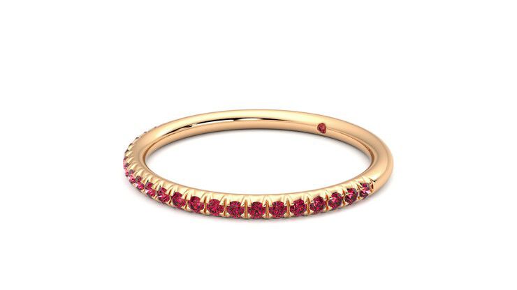 Taylor & Hart Daisy Wedding Ring 360 degree image 24