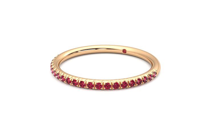 Taylor & Hart Daisy Wedding Ring 360 degree image 25