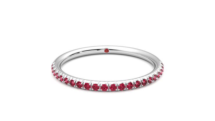 Taylor & Hart Daisy Wedding Ring 360 degree image 1