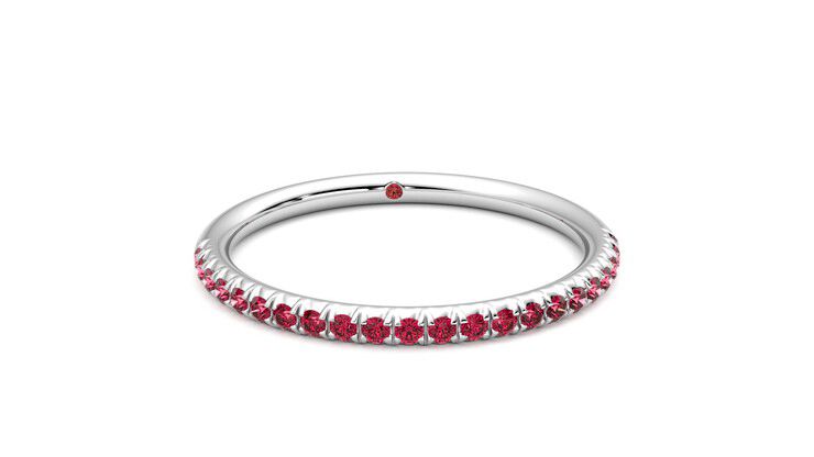 Taylor & Hart Daisy Wedding Ring 360 degree image 2