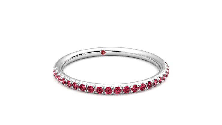 Taylor & Hart Daisy Wedding Ring 360 degree image 3