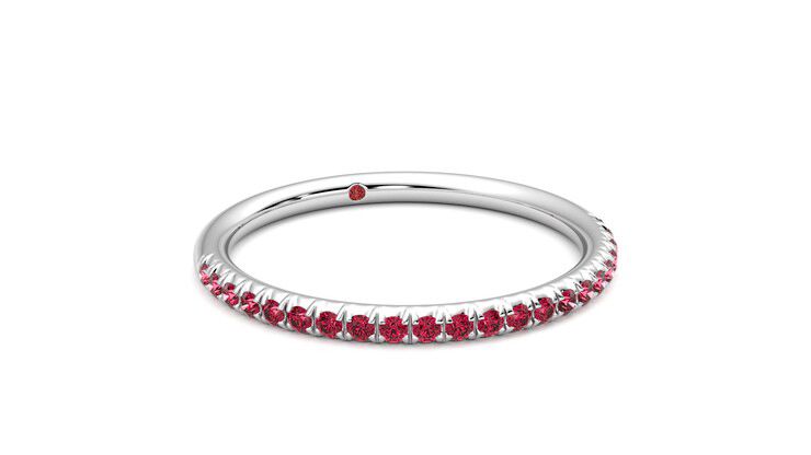 Taylor & Hart Daisy Wedding Ring 360 degree image 4