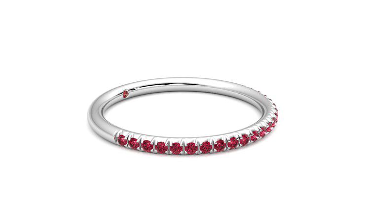 Taylor & Hart Daisy Wedding Ring 360 degree image 7