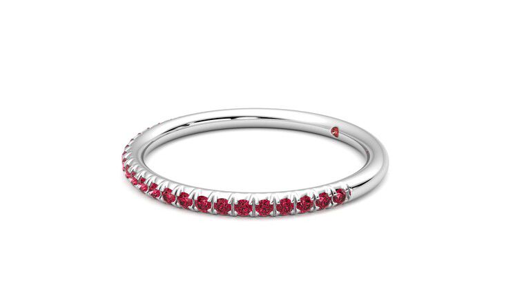 Taylor & Hart Daisy Wedding Ring 360 degree image 23