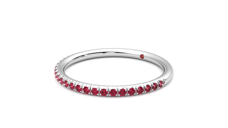 Taylor & Hart Daisy Wedding Ring 360 degree image 24