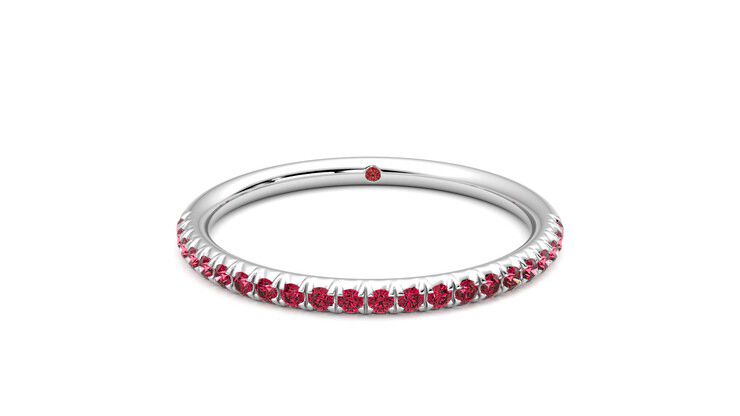 Taylor & Hart Daisy Wedding Ring 360 degree image 29