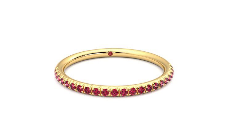 Taylor & Hart Daisy Wedding Ring 360 degree image 2