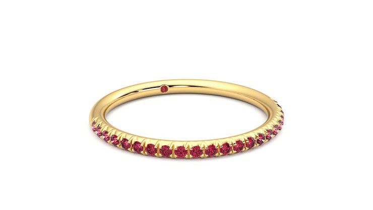 Taylor & Hart Daisy Wedding Ring 360 degree image 4