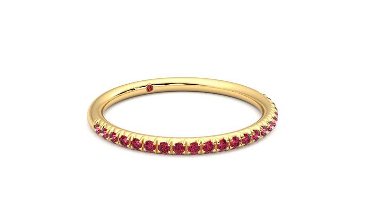 Taylor & Hart Daisy Wedding Ring 360 degree image 5