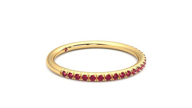 Taylor & Hart Daisy Wedding Ring 360 degree image 7