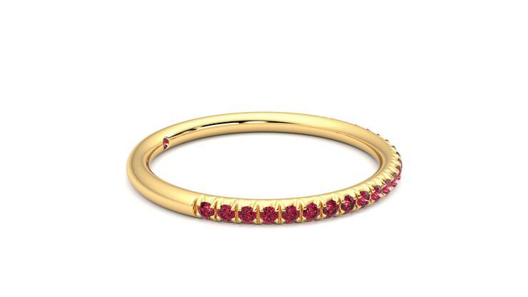 Taylor & Hart Daisy Wedding Ring 360 degree image 8